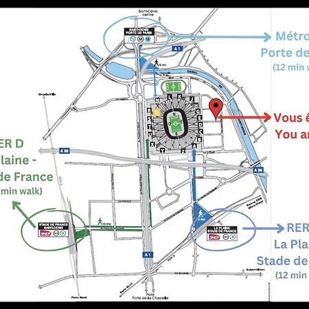 F2 Paris 10Eme Gare Du Nord - Stade De France - Parking Saint-Denis  Exterior foto